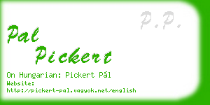 pal pickert business card
