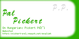 pal pickert business card